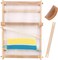 Weaving Loom Kit, 15.2"H x 9.85"W Wooden Tapestry Looms, Warp ​Frame ​Loom Heddle Bar for Weave Board Weaver Tapestry Kids Beginner